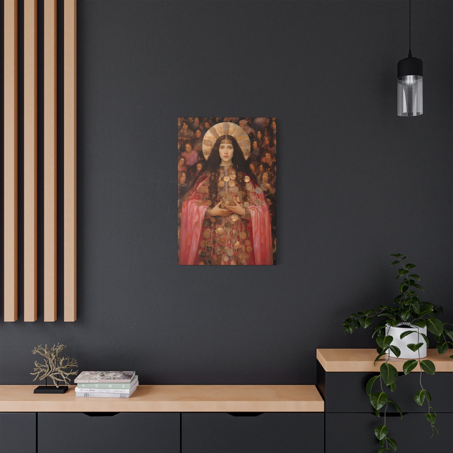 Saint Praxedes Canvas Print - Multiple Sizes - Catholic Home art - Gallery Wrapped Canvas - Sanctified Souls Print