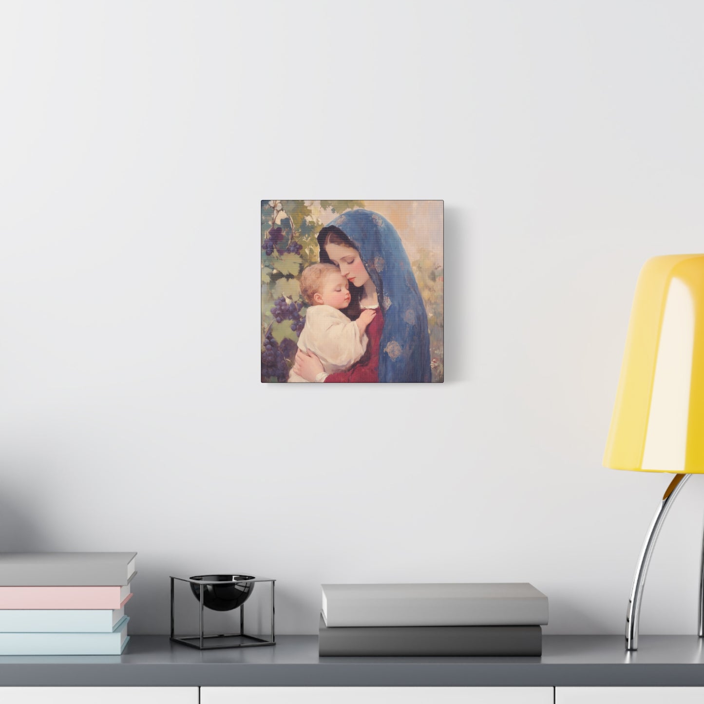 Our Lady of the Grapes / Out Lady of the Harvest - Gallery Wrapped Canvas - Print - Religious Art for your Home - Catholic Art