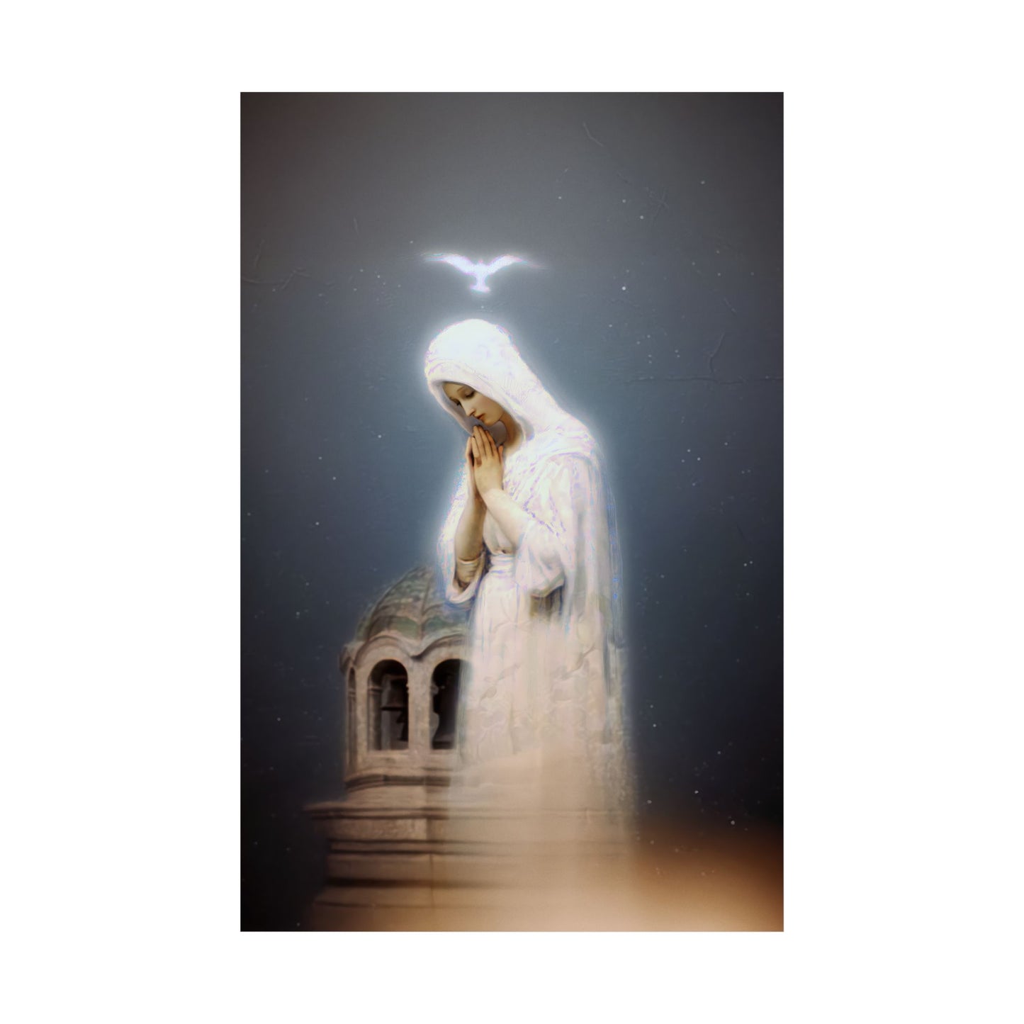 Our Lady of Zeitoun - Mother Mary Print - Marian Art - Sanctified Souls Print - Multiple Sizes - Premium Vertical Posters