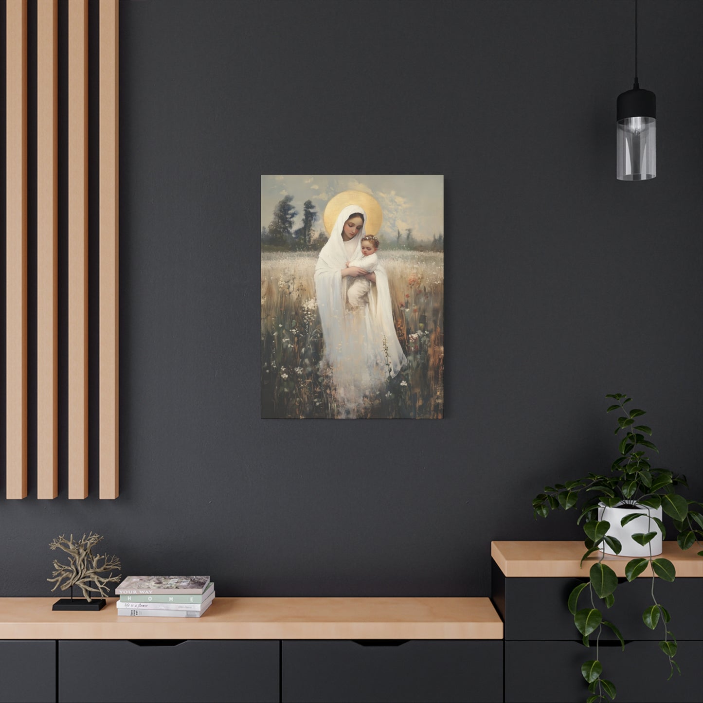 Our Lady of the Prairie - Multiple Sizes - Catholic Home art - Museum Wrapped Canvas - Sanctified Souls Print
