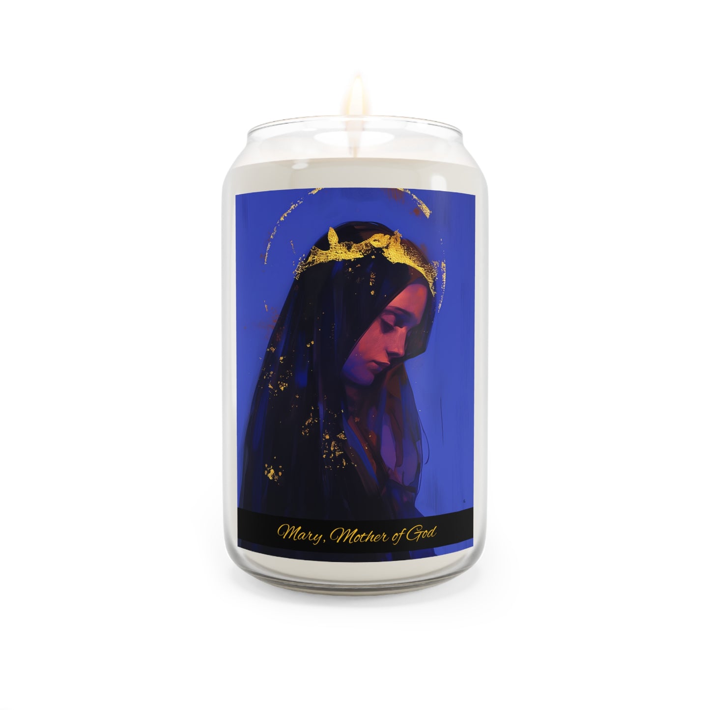 Mary, Mother of God - Queen of Heaven and Earth - Scented Prayer Candle, 13.75oz -  Candle - Catholic Art - prayer room Scented Candle