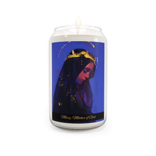 Mary, Mother of God - Queen of Heaven and Earth - Scented Prayer Candle, 13.75oz -  Candle - Catholic Art - prayer room Scented Candle
