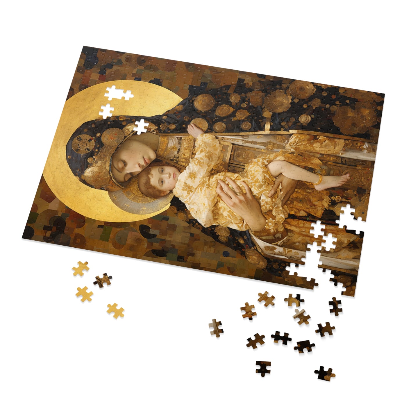 The Light of Love- Virgin Mary and the Christ Child - Religious Jigsaw Puzzle (30, 110, 252, 500,1000-Piece) - Catholic Art - Faith Art