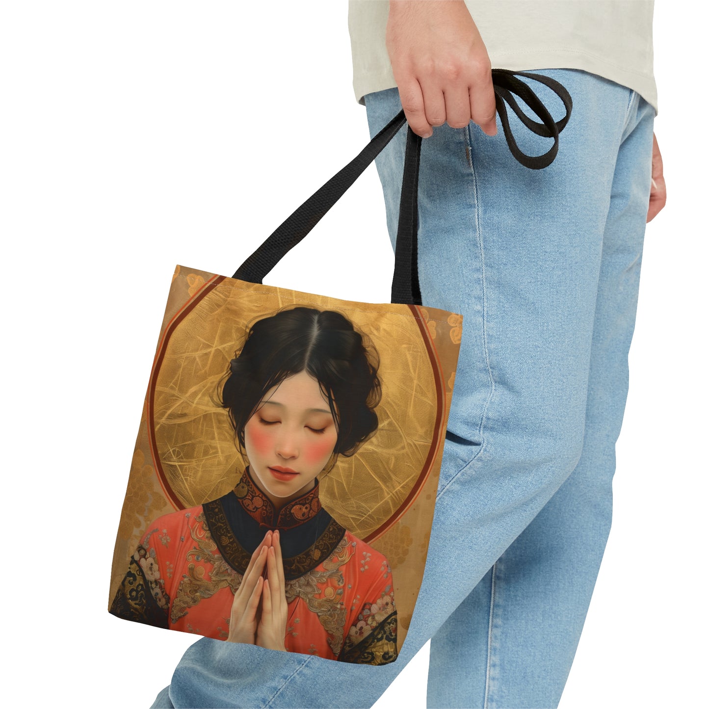 Saint Lucy Yi Zhenmei Tote Bag - Purse - Three sizes - Faith Art Bag - Catholic faith inspired carry-all purse - Double Sided