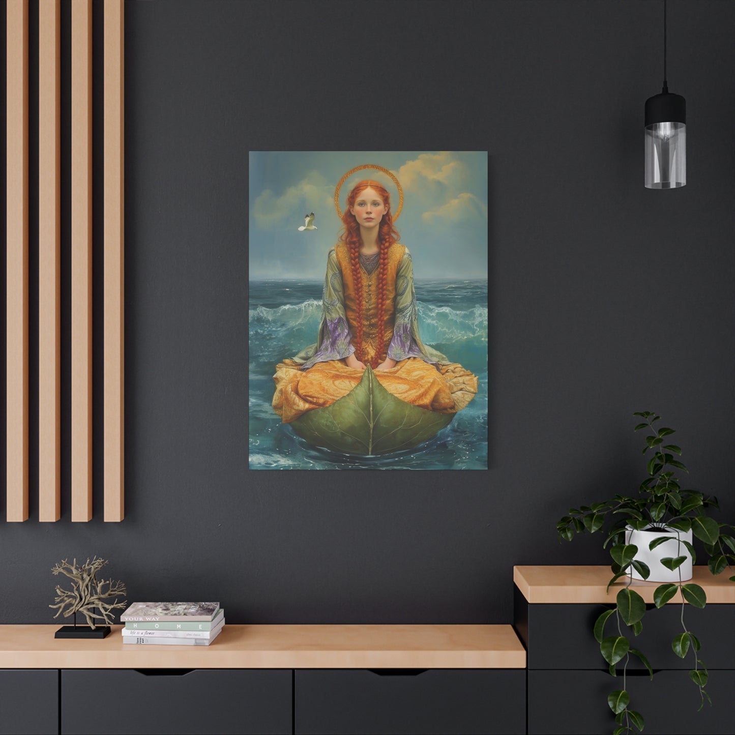 Saint Ia of Cornwall - Museum Wrapped Canvas - Sanctified Souls Print - Religious Art for your Home