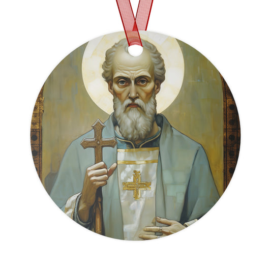 Saint Peter Chrysologus - Religious Holiday Christmas Ornament and Keepsake - Double sided Keepsake Religious Ornament