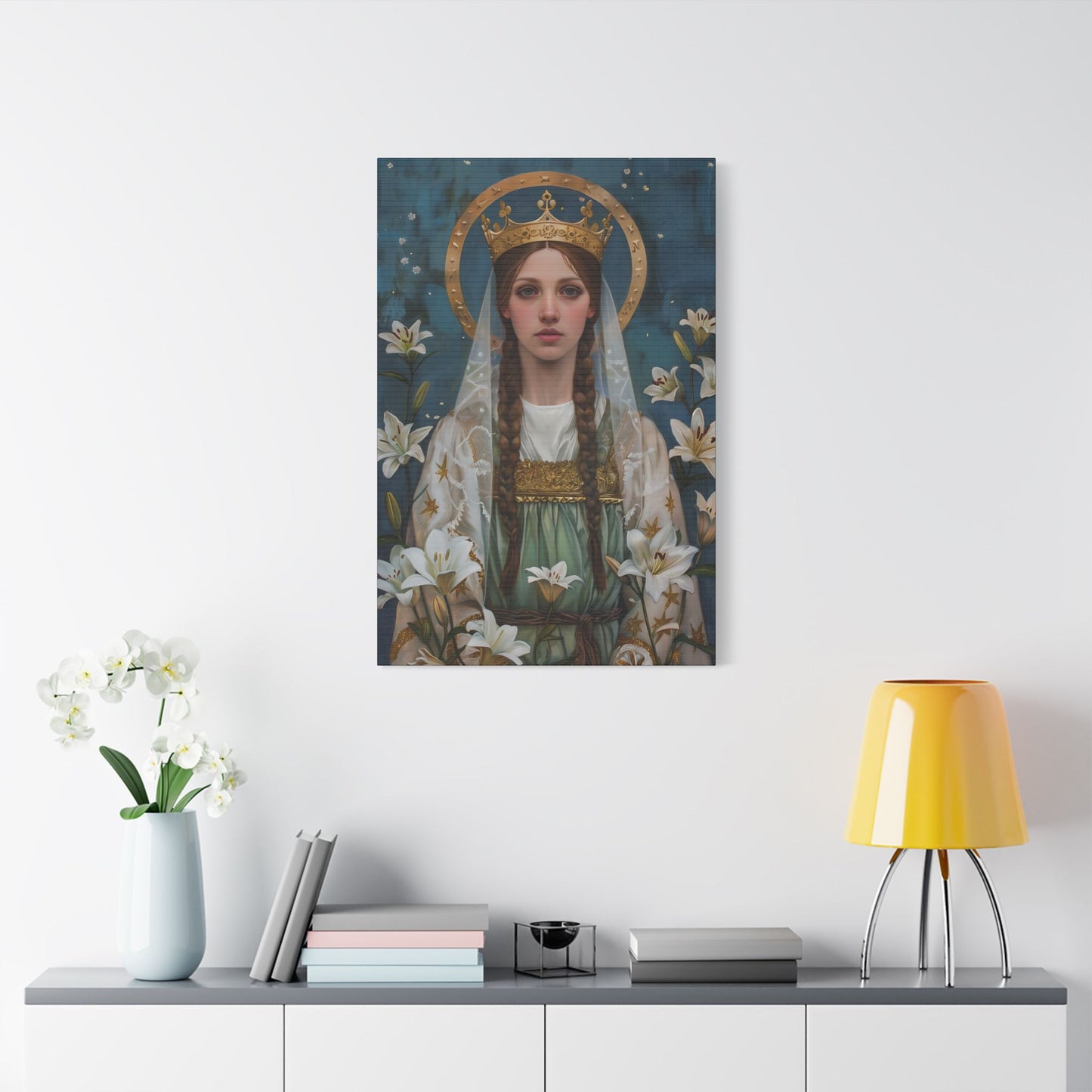 Saint Isabel of France - Museum Wrapped Canvas - Sanctified Souls Print - Religious Art - Catholic Saint