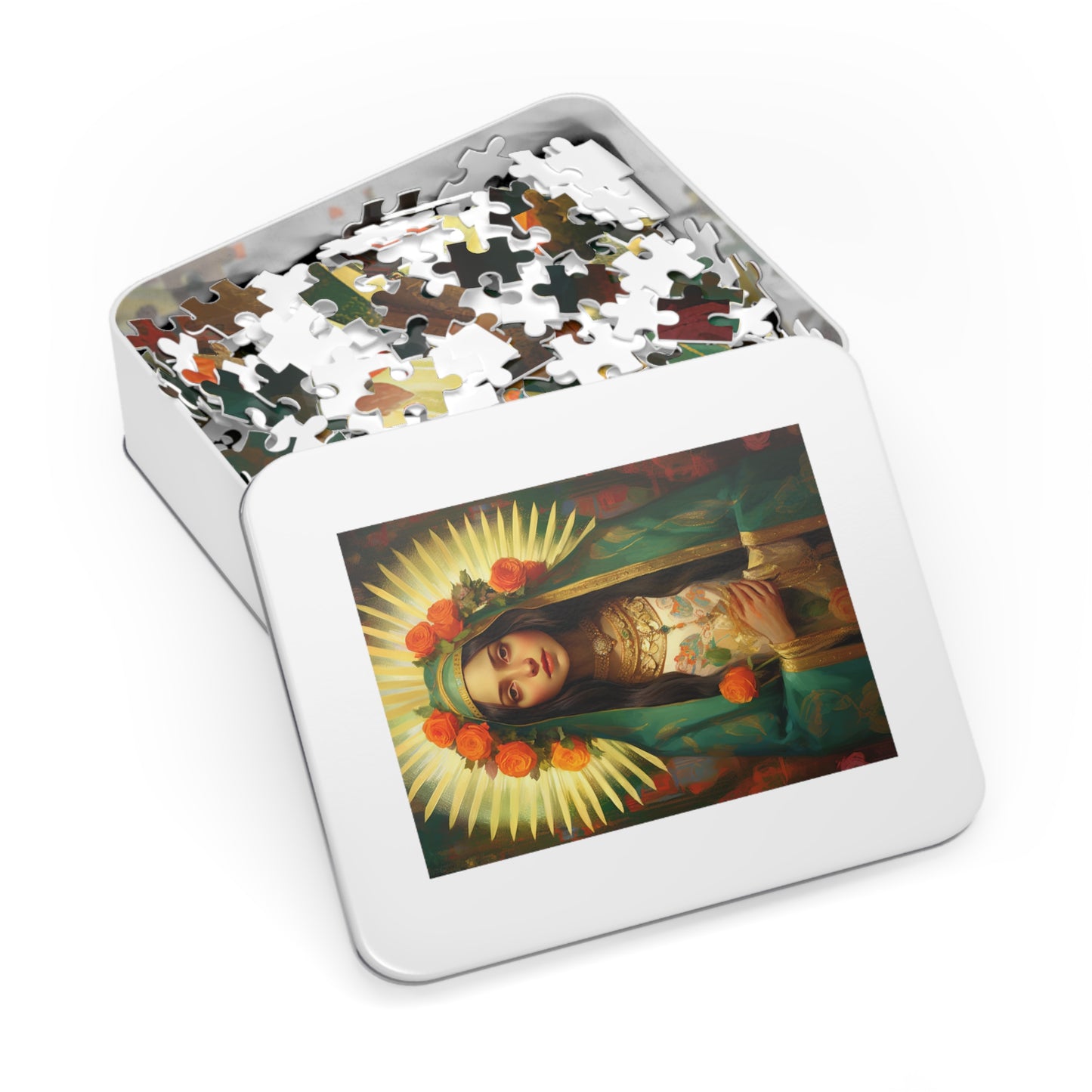 Patroness of Hope : Our Lady of Gudalupe - Puzzle and Keepsake Tin - Jigsaw Puzzle (30, 110, 252, 500,1000-Piece) - Religious Puzzle