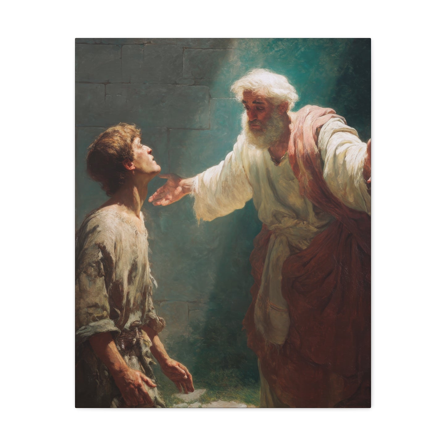 Homecoming of the Prodigal Son - Gallery Wrapped Canvas - Print - Religious Art for your Home - Catholic Art Print