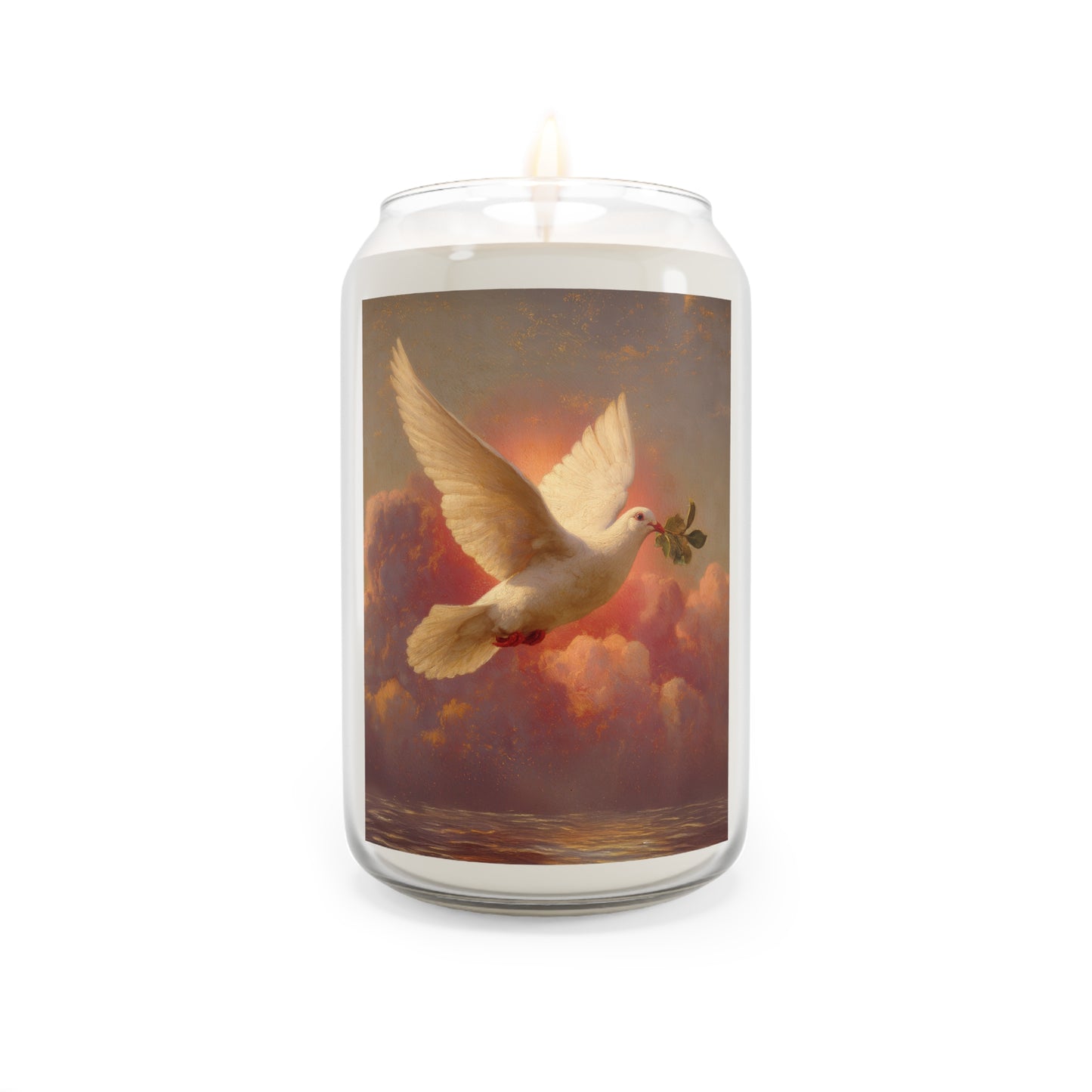 The Spirit Who Restored the Horizon - Holy Spirit - The Dove - Scented Prayer Candle, 13.75oz - Tall Size - Religious Prayer Candle