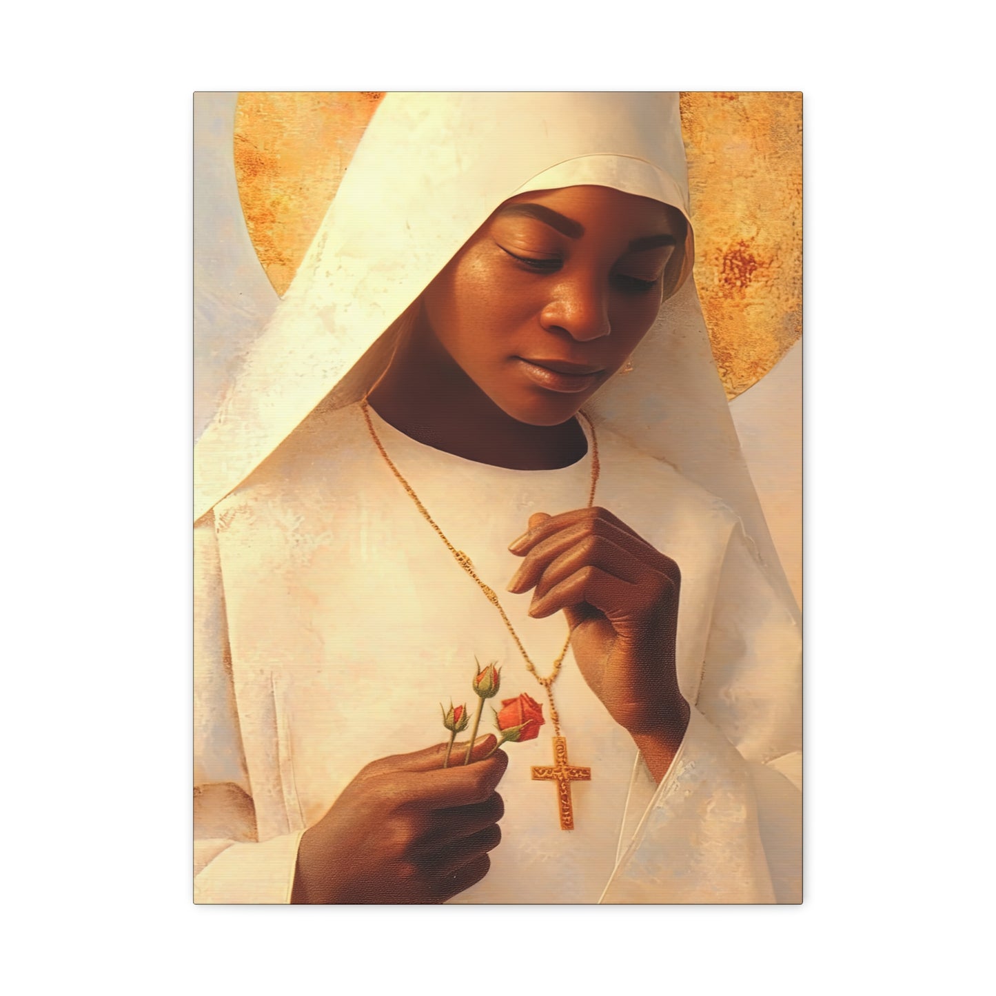 Blessed Marie-Clementine Anuarite Nengapeta - Gallery Wrapped Canvas - Print - Religious Art for your Home - Catholic art print
