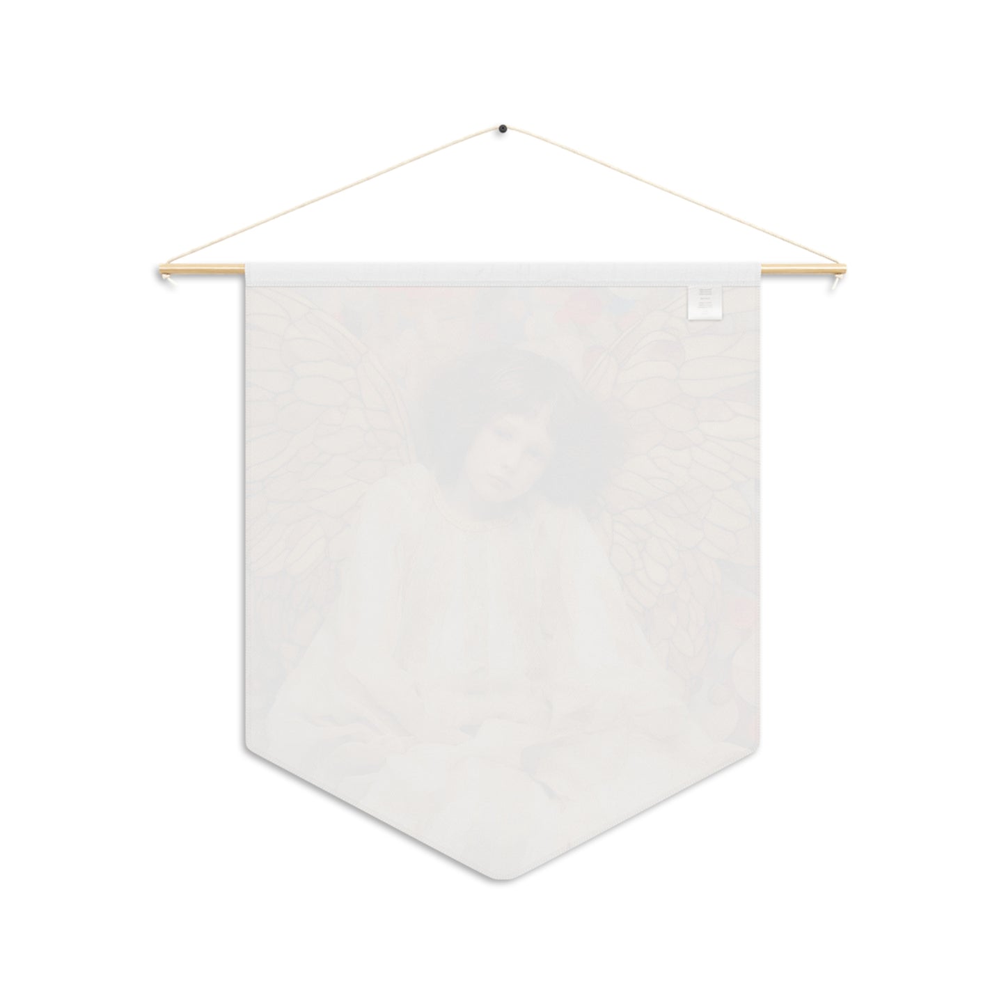 Guiding Light Wall Banner / Wall Hanging - Guardian Angel Art - Nursery room print - Religious Large Art Print - 18" x 21"
