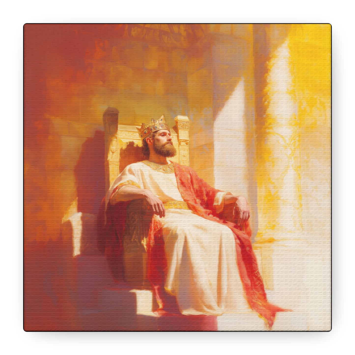 King Solomon: Keeper of God's Understanding - Gallery Wrapped Canvas - Print - Religious Art for your Home - Catholic Art