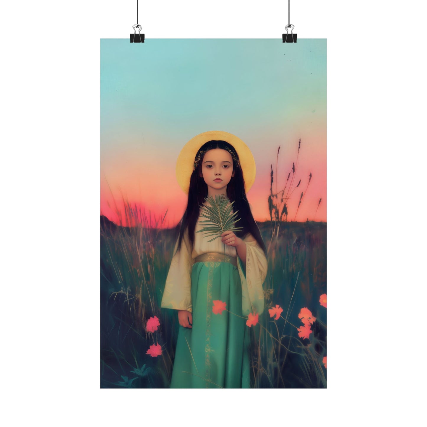 Saint Charity -  Sanctified Souls Print - Multiple Sizes - Premium Posters - Catholic Art - Christian Home - Martyr Saint
