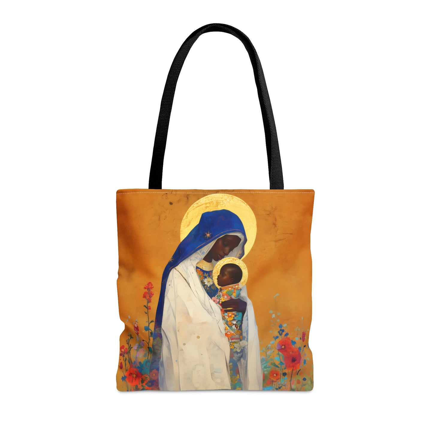 The Divine Embrace- Our Lady of Kibeho's Love Tote Bag - Large Medium Small Faith Art Bag - Catholic Faith Purse - Religious Carry All