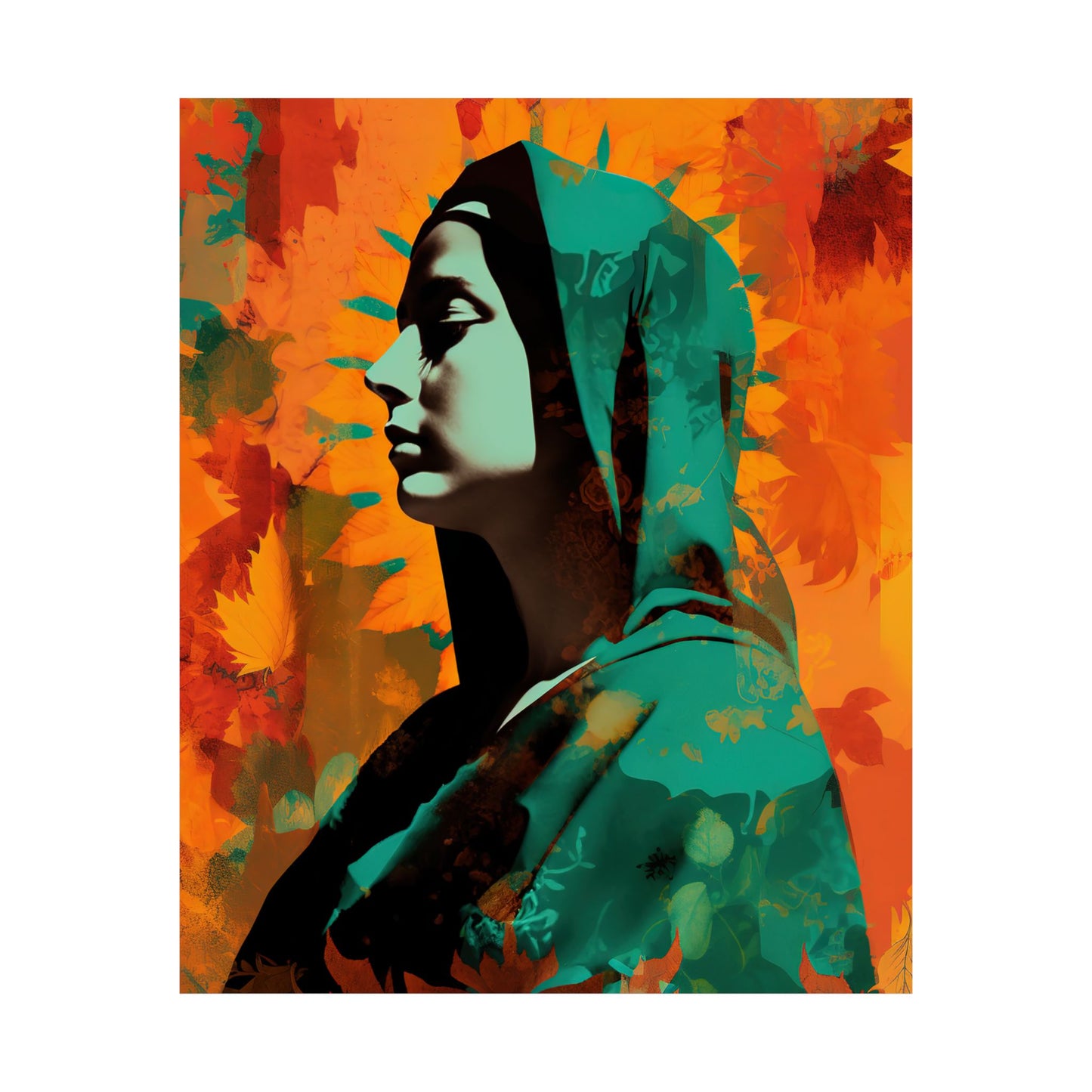 Heavenly Guadalupe Collage Art - Sanctified Souls Print - Multiple Sizes - Premium Matte Vertical Posters - Our Lady