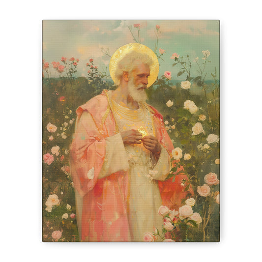 Saint Valentine - Multiple Sizes - Catholic Home art - Museum Wrapped Canvas - Sanctified Souls Print - Catholic Saint Art
