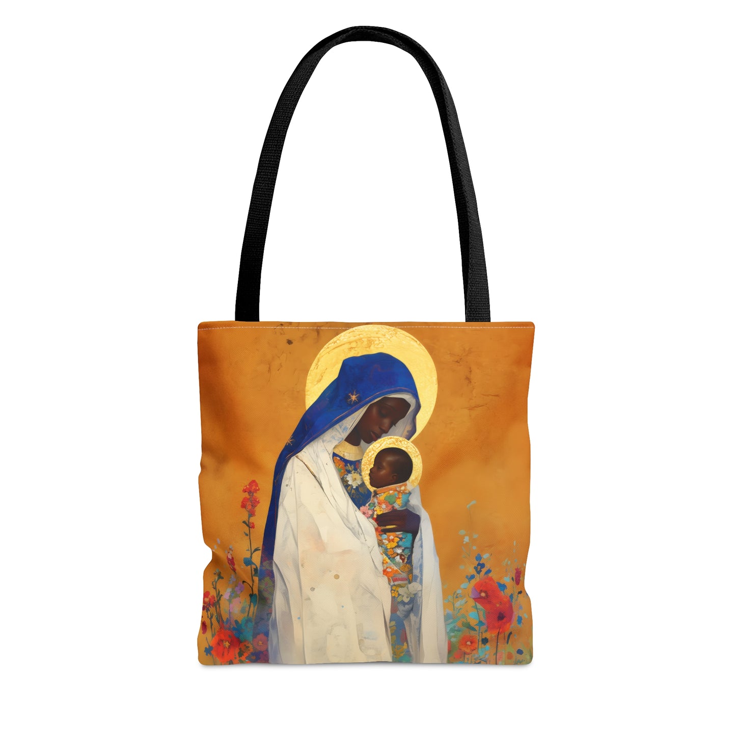 The Divine Embrace- Our Lady of Kibeho's Love Tote Bag - Large Medium Small Faith Art Bag - Catholic Faith Purse - Religious Carry All