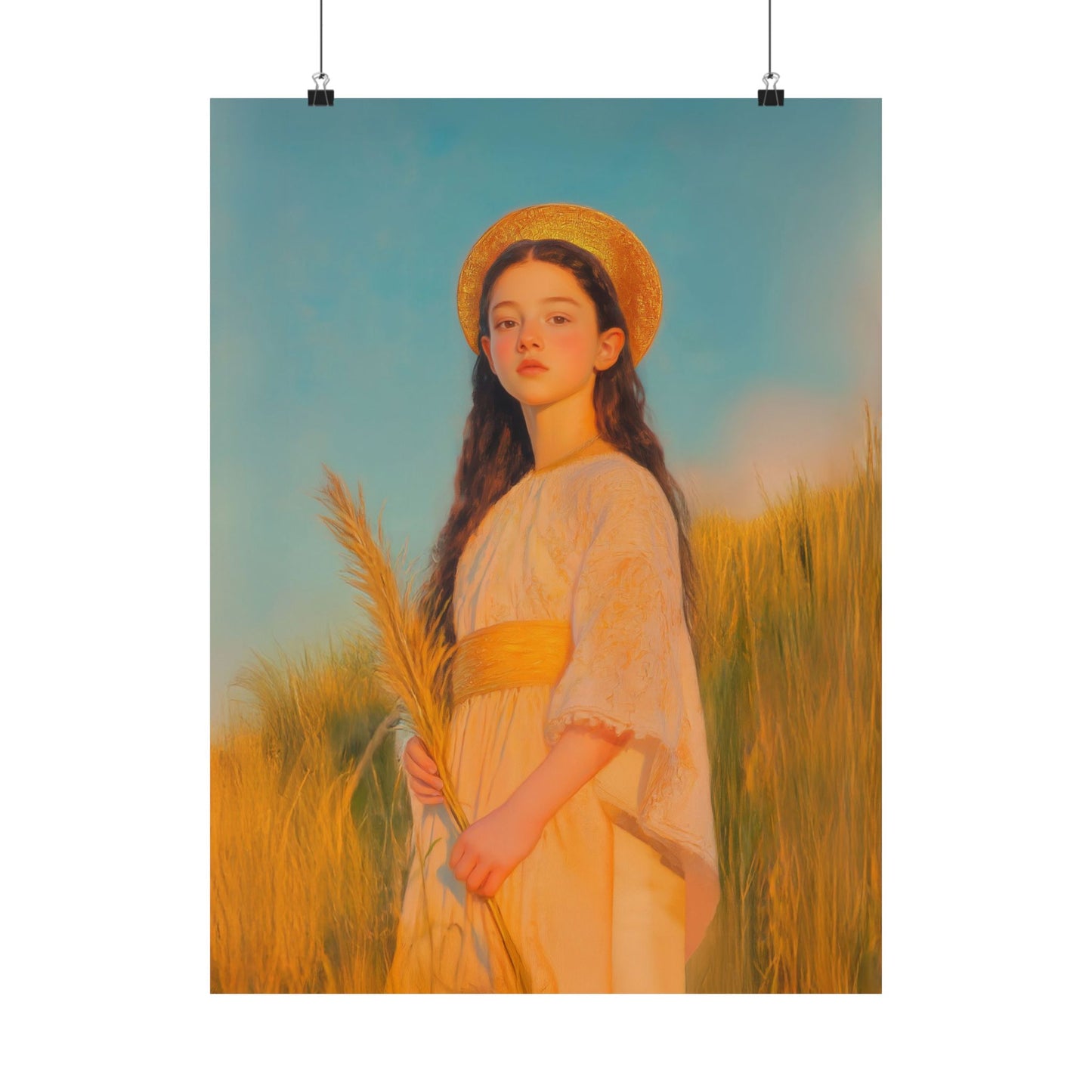 Saint Faith -  Sanctified Souls Print - Multiple Sizes - Premium Posters - Catholic Art - Christian Home - Martyr Saint