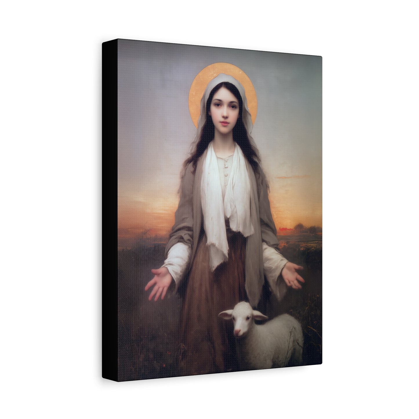 Saint Germaine Cousin - Gallery Wrapped Canvas - Print - Religious Art for your Home - Catholic Art