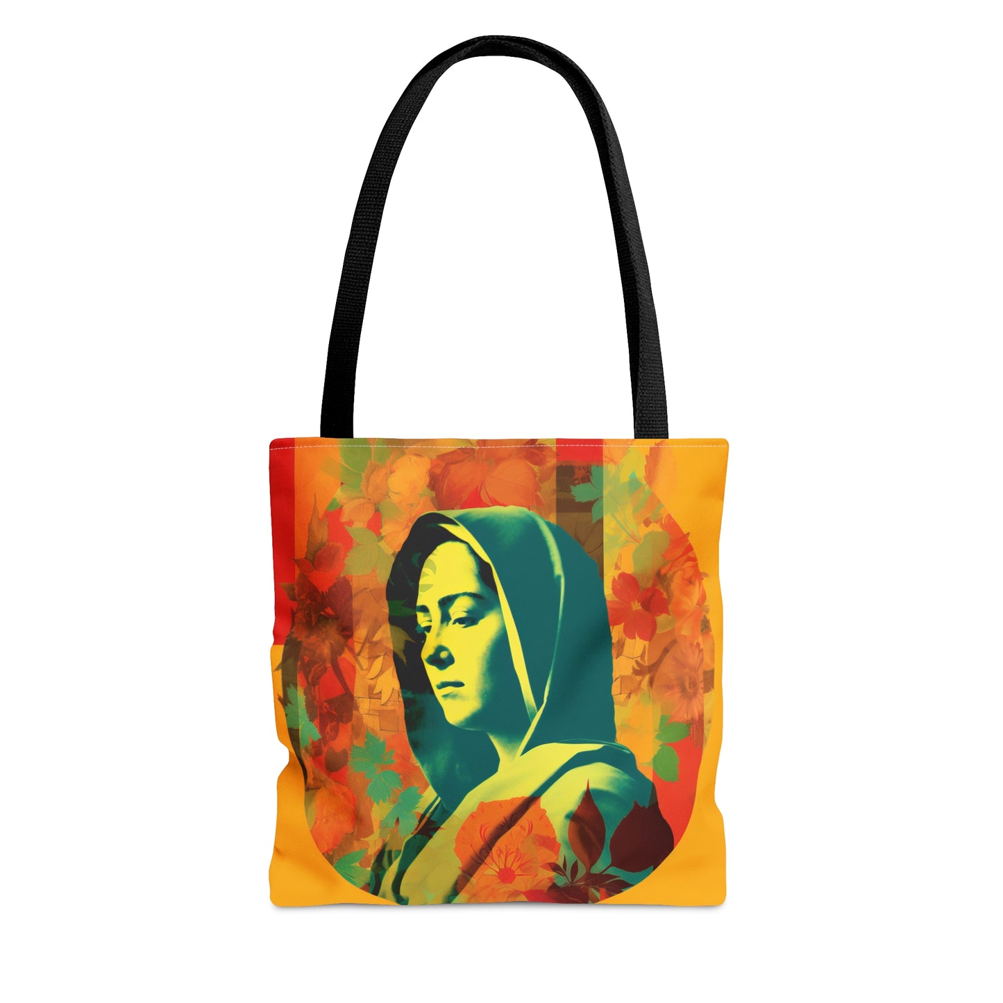 Mary Mother of God Tote Bag - Catholic faith inspired carry-all purse - day to day bag - Mary the Blessed Virgin - Double Sided