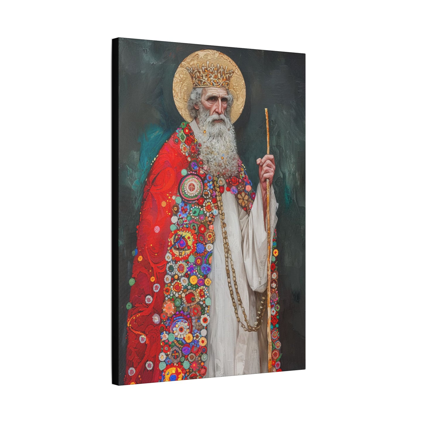 Saint Richard the Pilgrim / Richard of Wessex - Museum Wrapped Canvas - Sanctified Souls Print - Religious Art for your Home