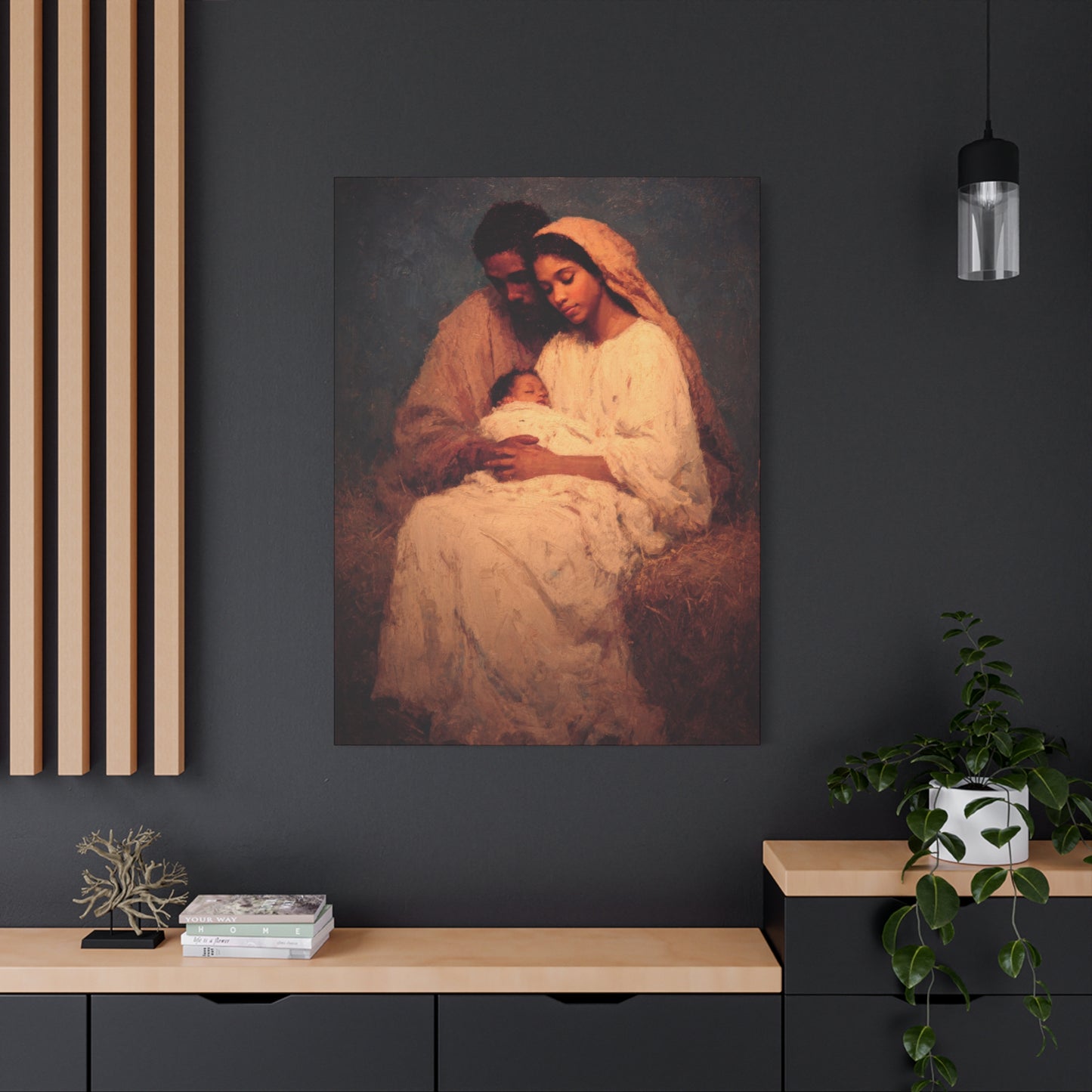Love Made Visible in the Holy Family - Gallery Wrapped Canvas - Print - Religious Art for your Home - Catholic