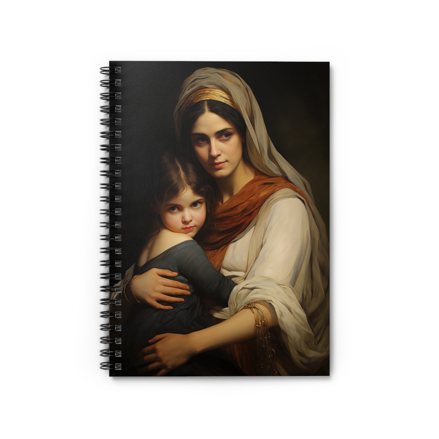 Saint Anne Mother to Mary the Blessed Virgin Journal - Sanctified Souls Art - Religious Based Notebook - Spiral Notebook - Ruled Line