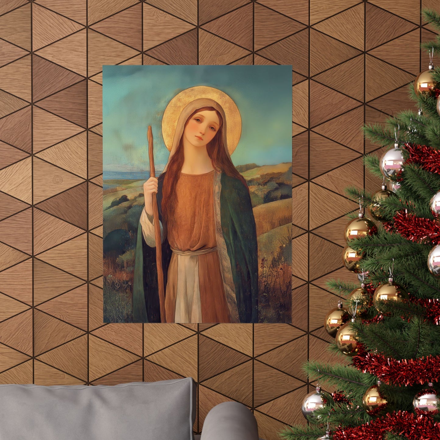 Saint Breage // Saint Breaca - Sanctified Souls Print - Multiple Sizes - Premium Matte Vertical Posters