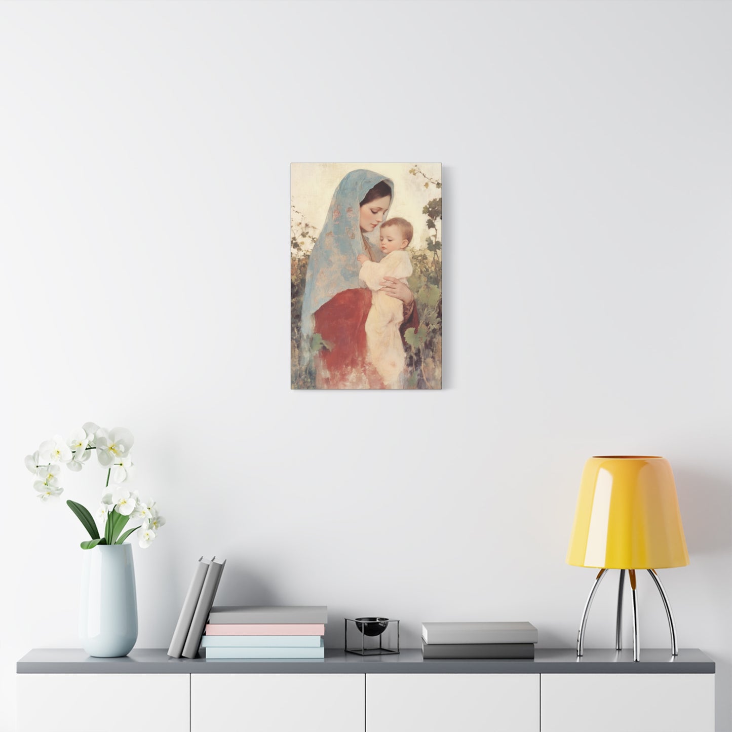 Our Lady of the Grapes / Out Lady of the Harvest - Gallery Wrapped Canvas - Print - Religious Art for your Home - Catholic Art
