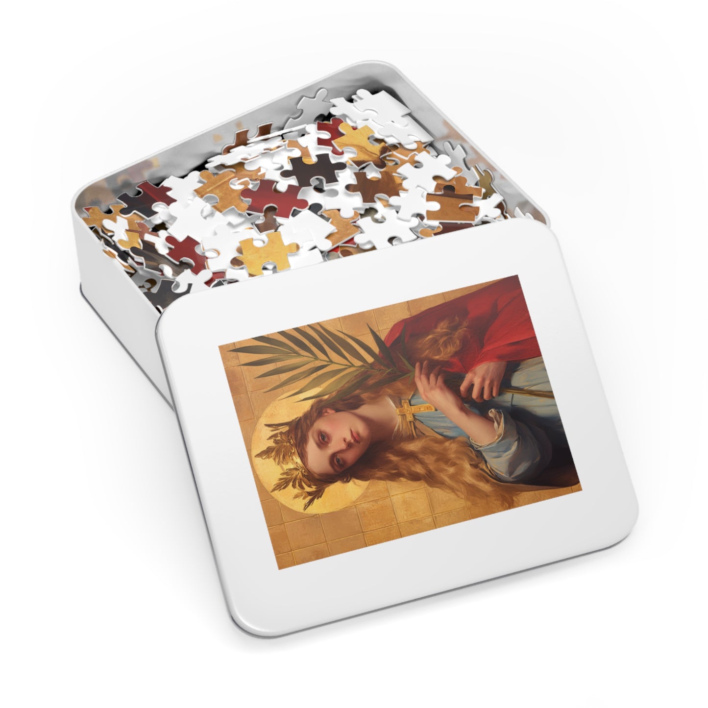 Saint Agrippina - Puzzle & Keepsake Tin - Religious Jigsaw Puzzle (30, 110, 252, 500,1000-Piece)