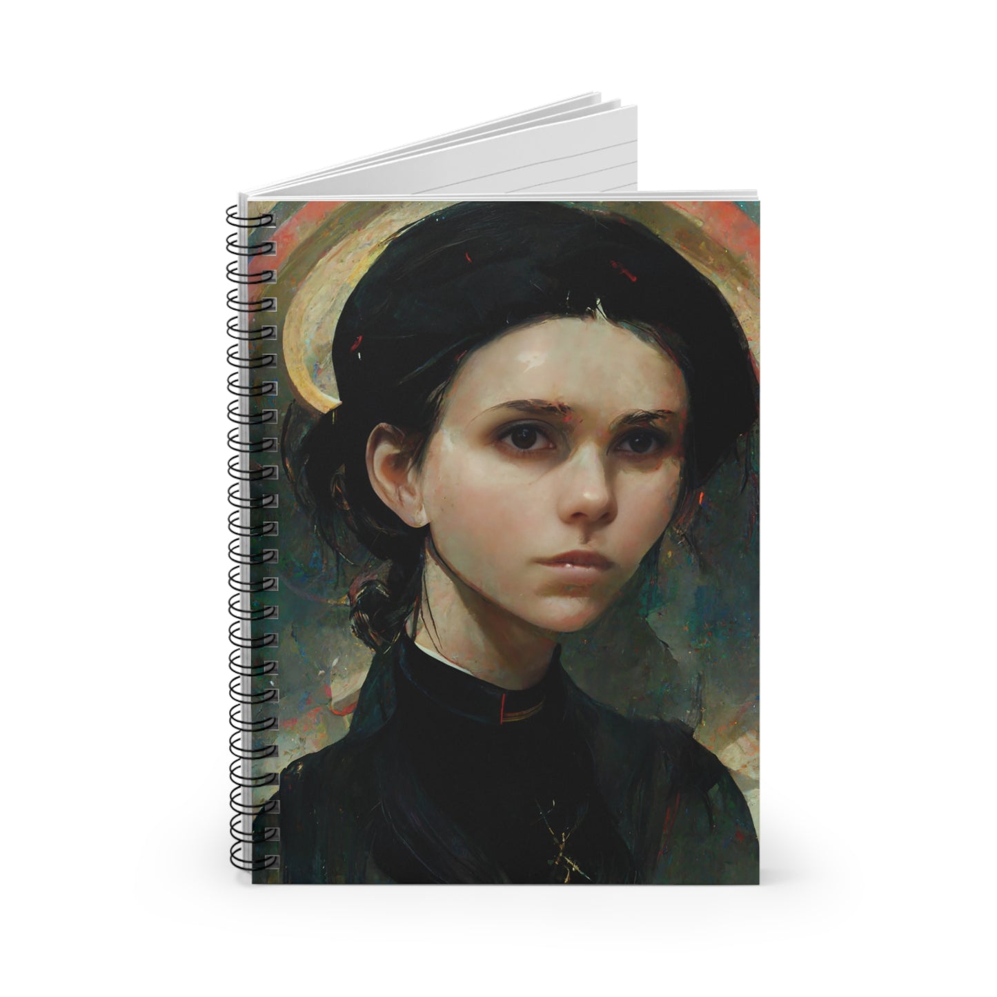 Saint Gemma Galgani Journal - Sanctified Souls Art - Religious Based Notebook - Spiral Notebook - Ruled Line