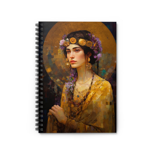 Saint Lydia Purpuraria Journal - Sanctified Souls Art - Religious Based Notebook - Spiral Notebook - Ruled Line