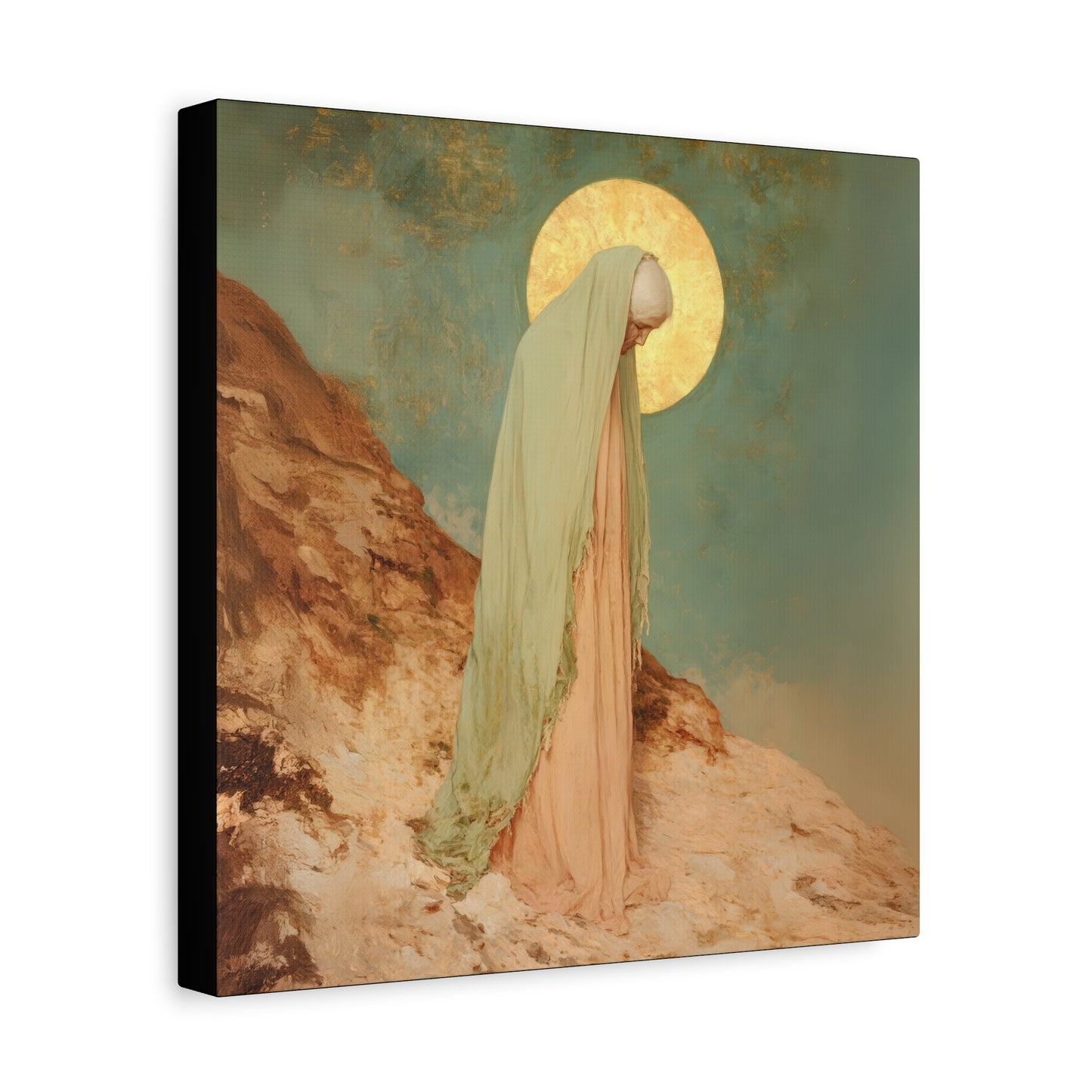 Saint Melania the Elder - Desert Mother - Gallery Wrapped Canvas - Print - Religious Art for your Home - Catholic Art Print