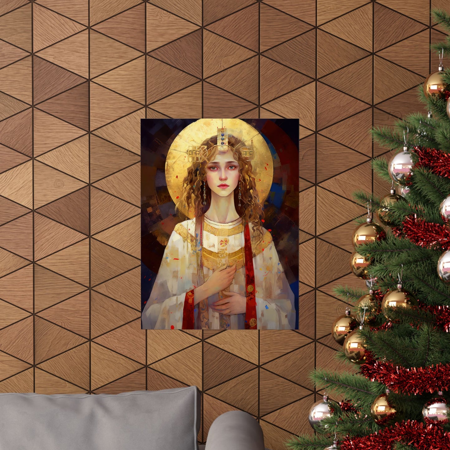 Saint Ursula Print - Sanctified Souls Print - Multiple Sizes - Premium Matte Vertical Posters