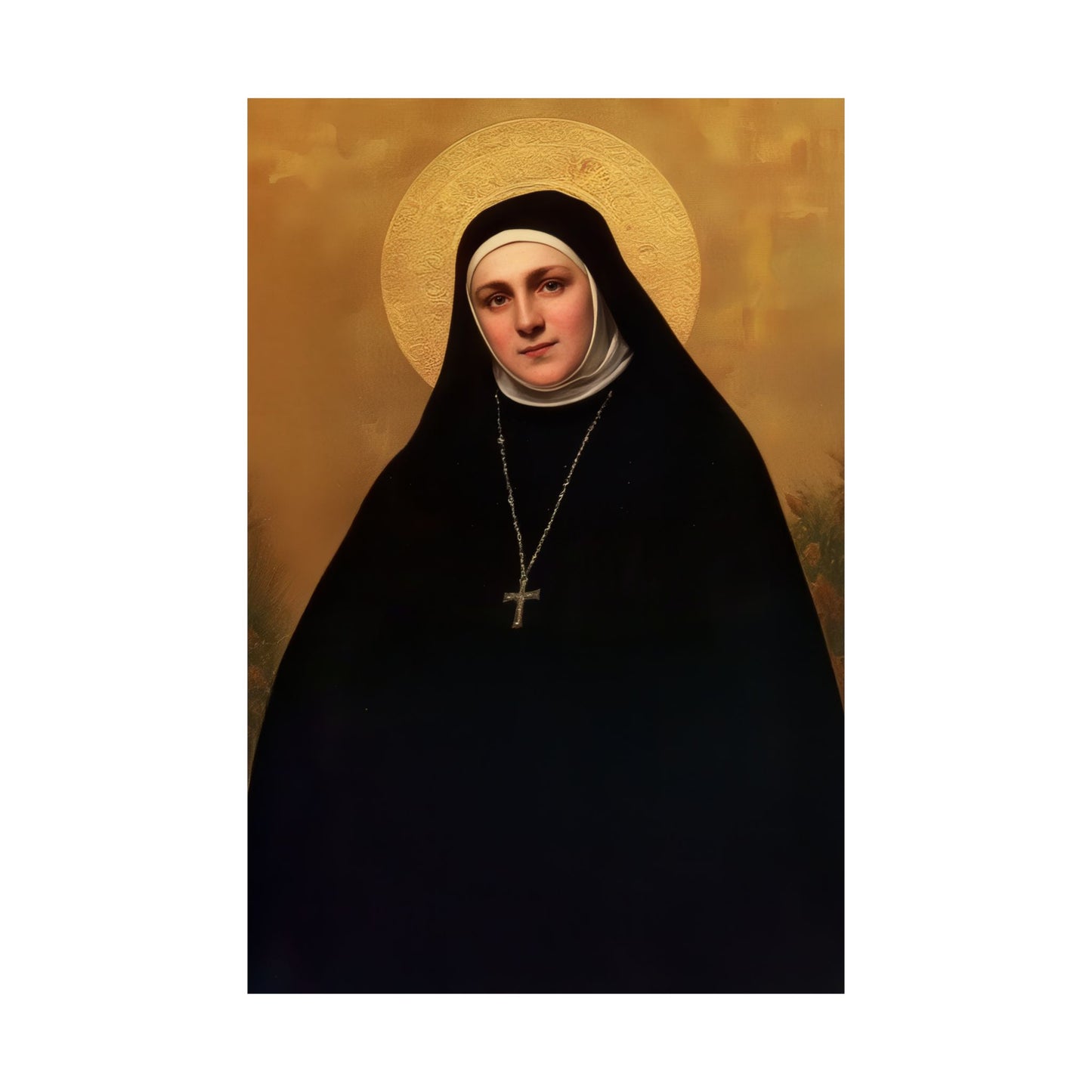 Saint Geltrude Caterina Comensoli - Sanctified Souls Print - Multiple Sizes - Premium Matte Vertical Posters