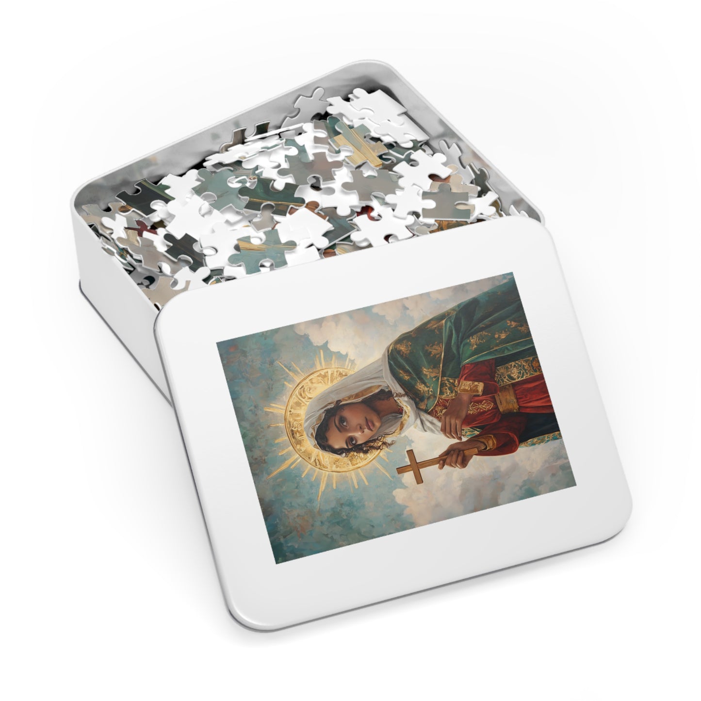 Saint Claudia - Puzzle and Keepsake Tin - Religious (30, 110, 252, 500,1000) - Religious Puzzle - Gifts for Catholic Families - Saints