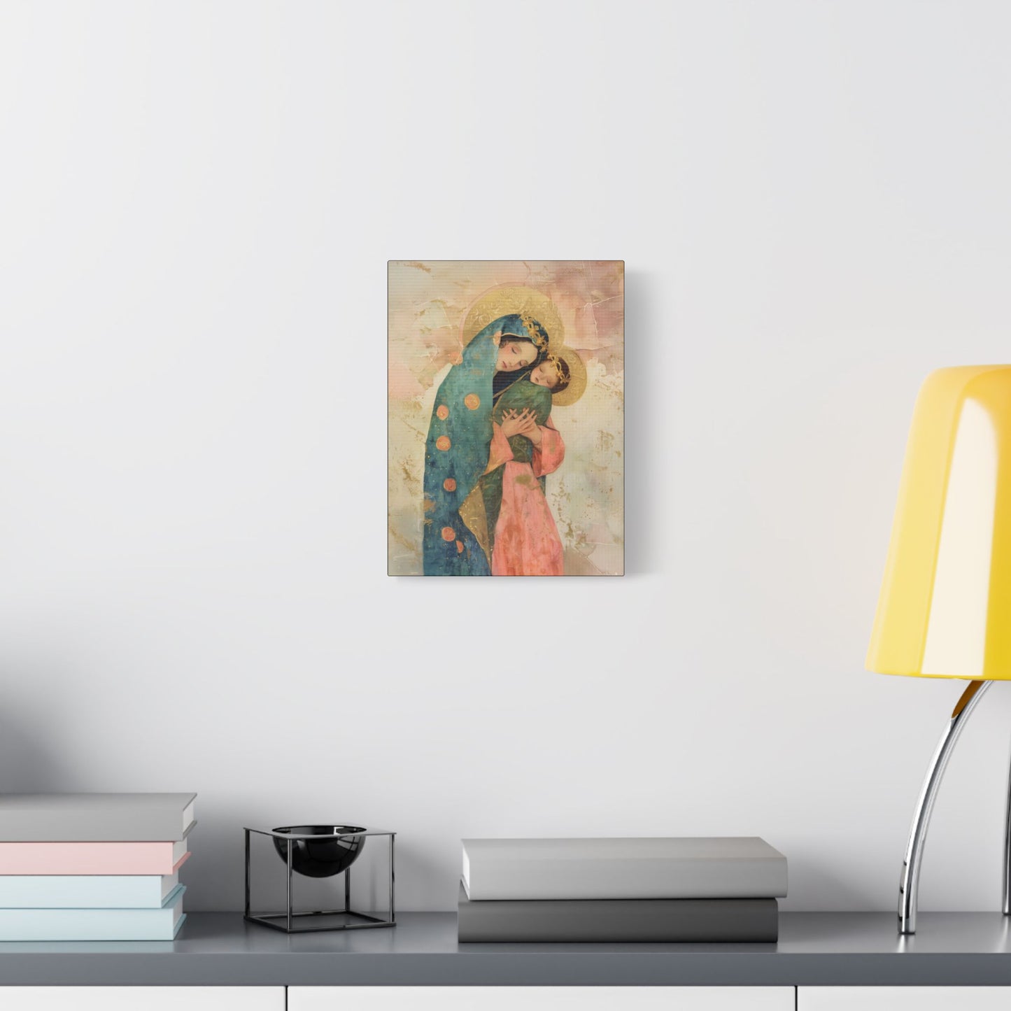 The Sweet Advocate of Souls - Mary, Help of Christians -  Museum Wrapped Canvas Print - Multiple Sizes - Catholic Home art Matte Canvas