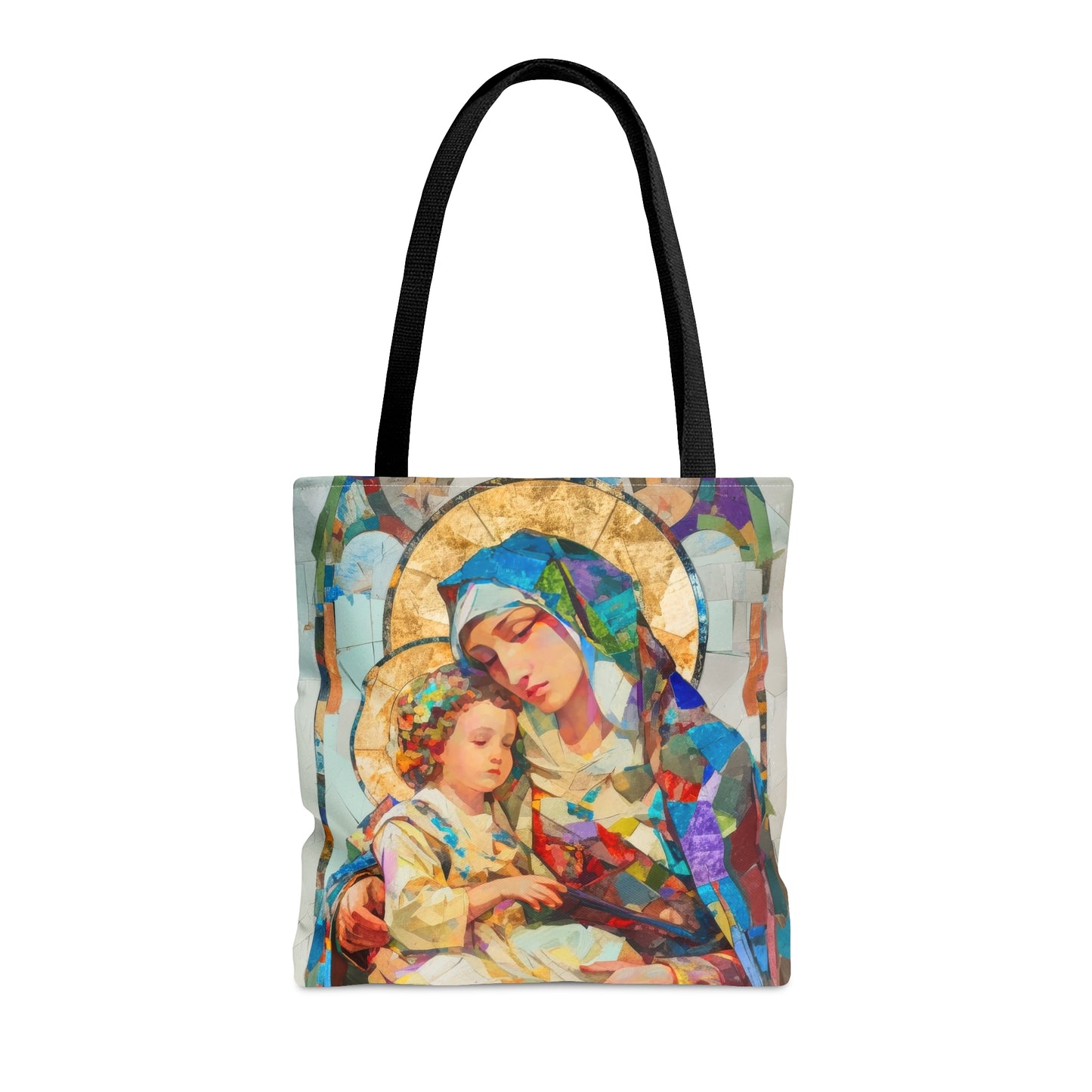 Virgin Mary - Light of All Saints Tote Bag - Large Medium Small Faith Art Bag - Catholic Faith Purse - Religious Carry All