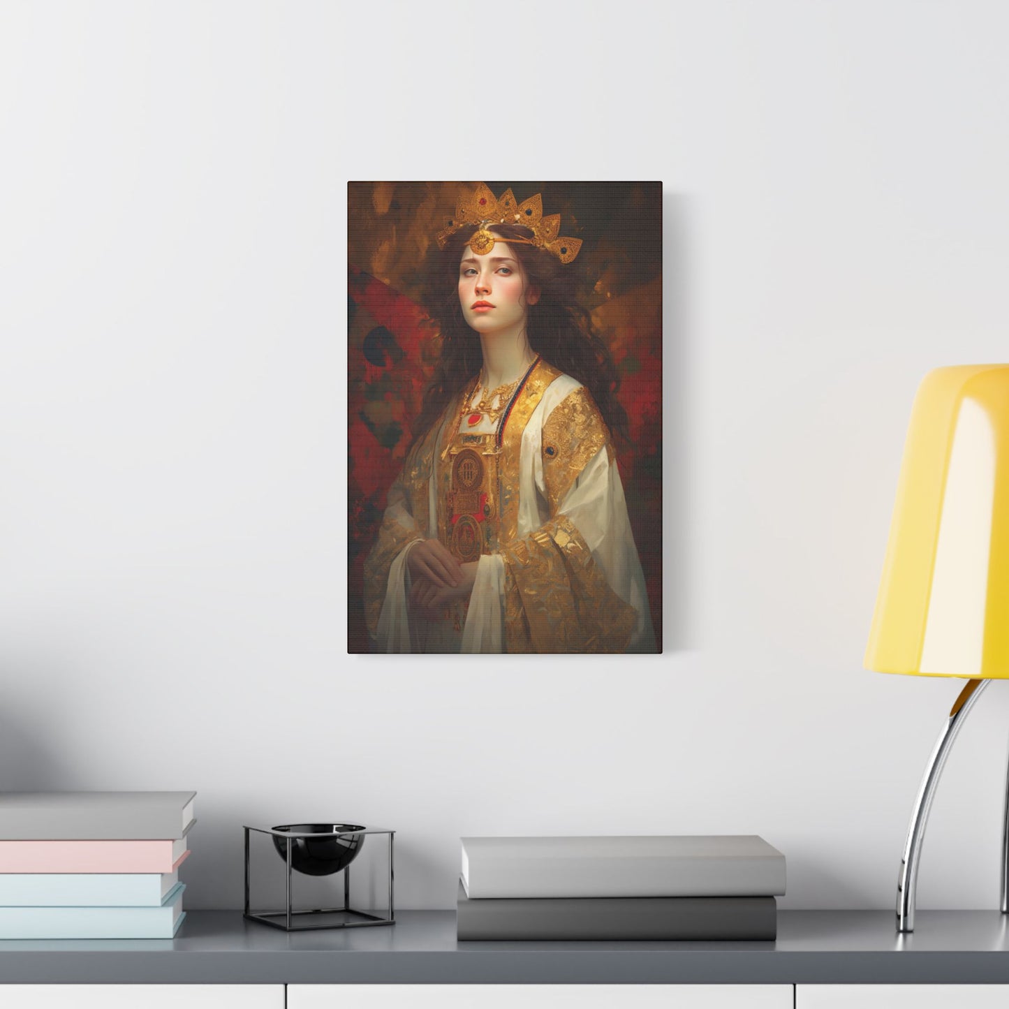 Saint Barbara Canvas Print - Multiple Sizes - Catholic Home art - Museum Wrapped Canvas - Sanctified Souls Print