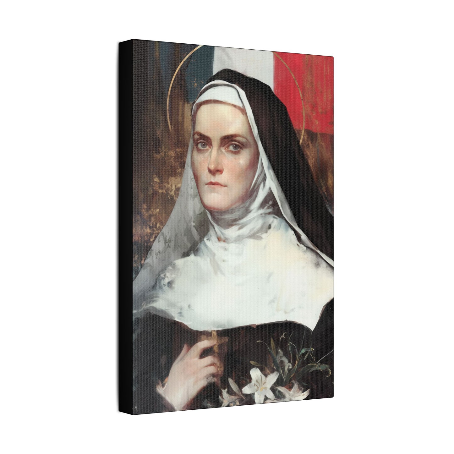 Saint Jeanne-Antide Thouret - Museum Wrapped Canvas - Print - Religious Art for your Home - Christian print - Prayer Room Art - Catholic