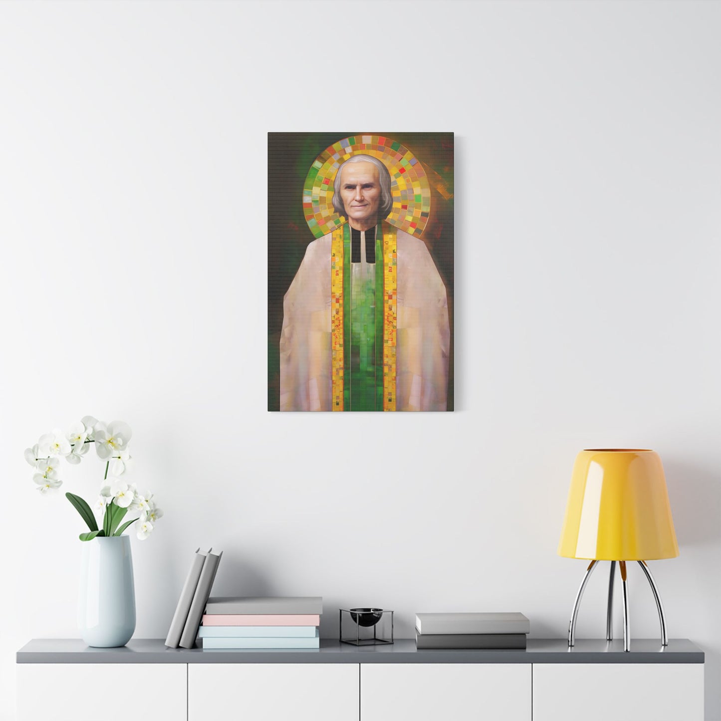 Saint John Vianney Canvas Print - Multiple Sizes - Catholic Home art - Museum Wrapped Canvas - Sanctified Souls Print