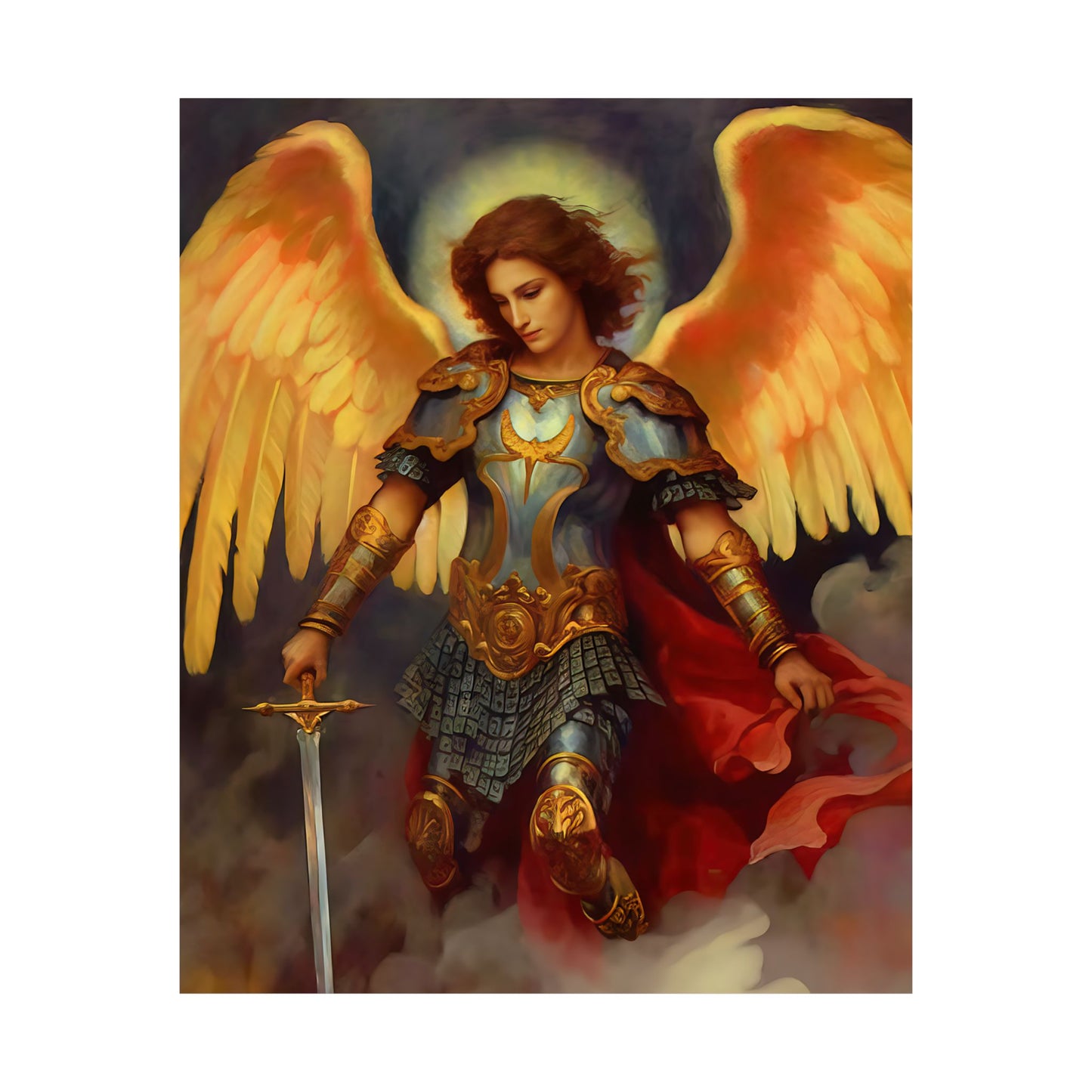 Saint Michael the Archangel - Sanctified Souls Print - Multiple Sizes - Premium Matte Vertical Posters