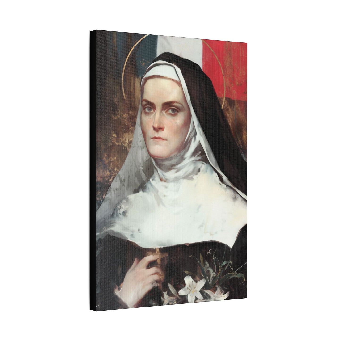 Saint Jeanne-Antide Thouret - Museum Wrapped Canvas - Print - Religious Art for your Home - Christian print - Prayer Room Art - Catholic