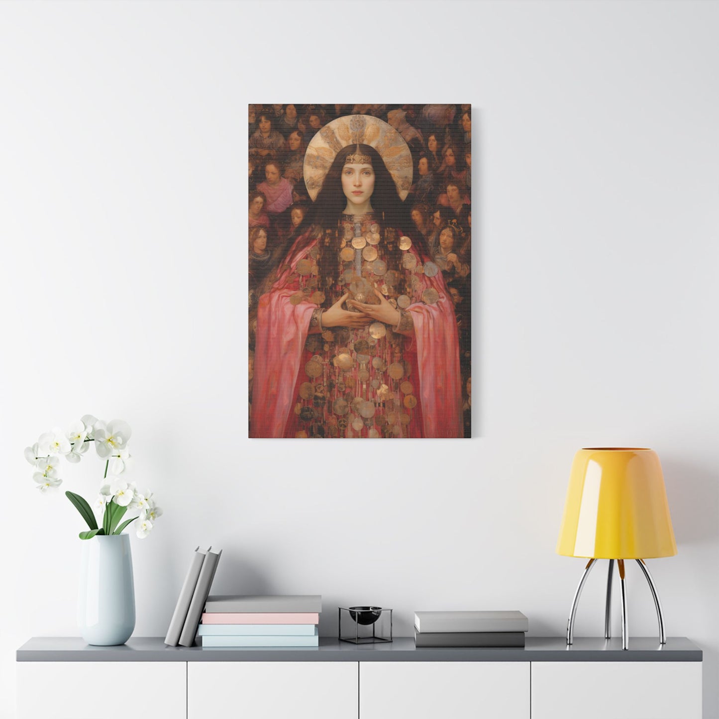 Saint Praxedes Canvas Print - Multiple Sizes - Catholic Home art - Gallery Wrapped Canvas - Sanctified Souls Print