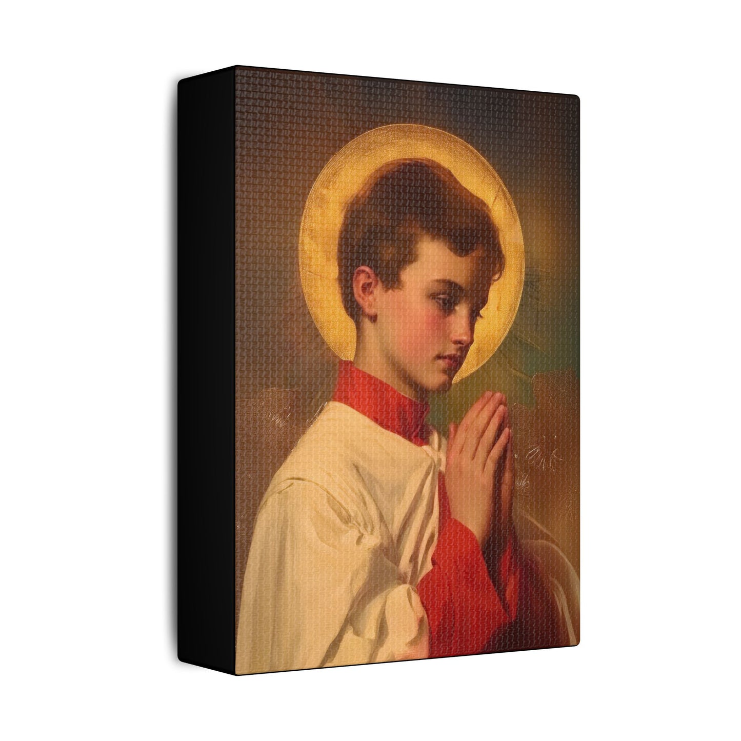 Saint Dominic Savio - Museum Wrapped Canvas - Print - Religious Art for your Home - Christian print - Prayer Room Art - Catholic
