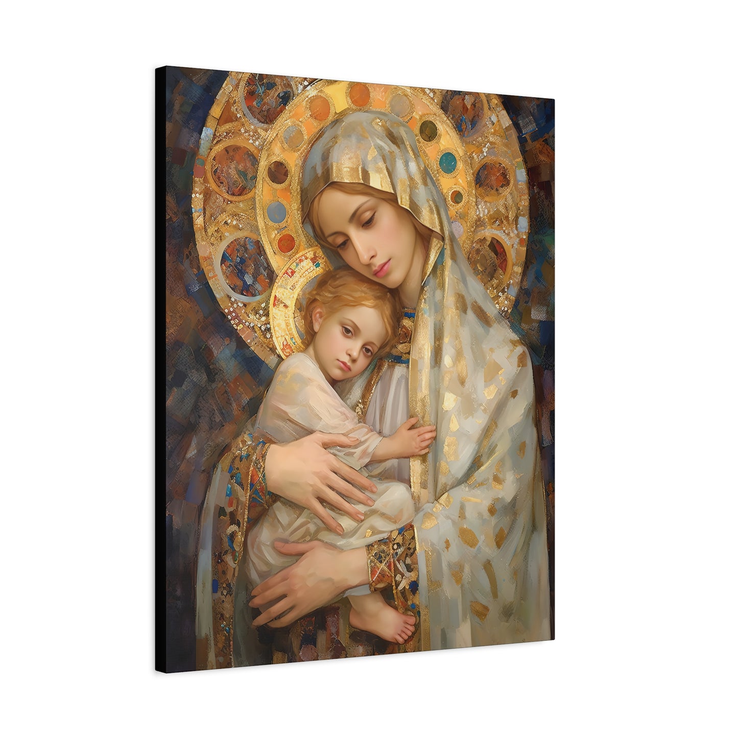 Madonna and Child - Gallery Wrapped Canvas - Sanctified Souls Print - Religious Art for your Home - The Virgin Mary and The Christ Child