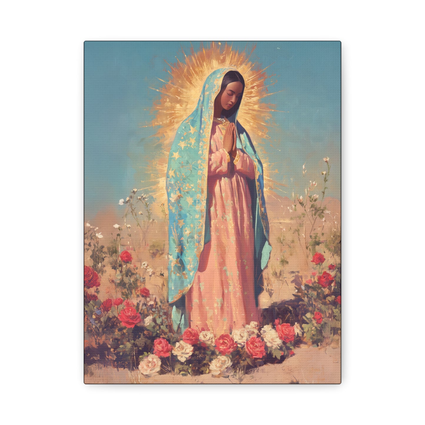 Our Lady of Guadalupe - Gallery Wrapped Canvas - Print - Religious Art for your Home - Catholic Art