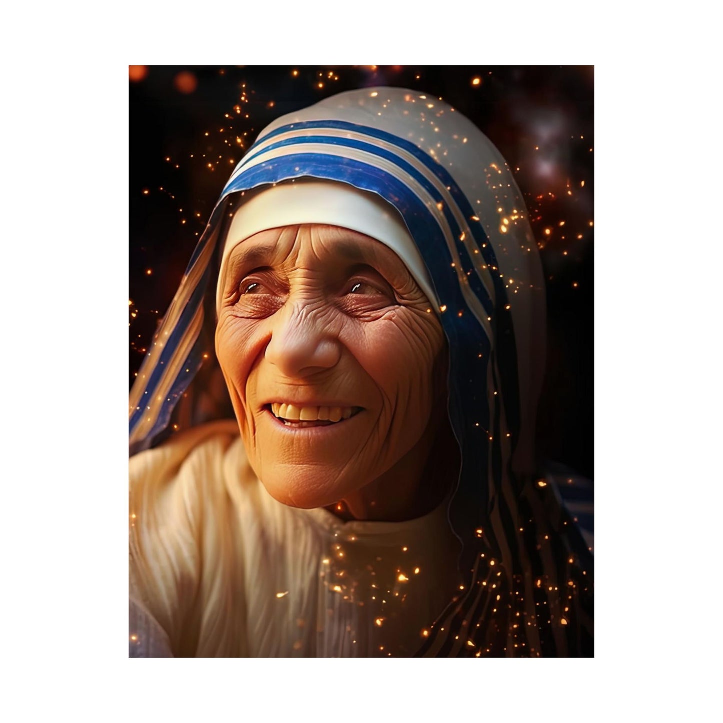 Saint Teresa of Calcutta - Mother Teresa - Sanctified Souls Print - Multiple Sizes - Premium Matte Vertical Posters