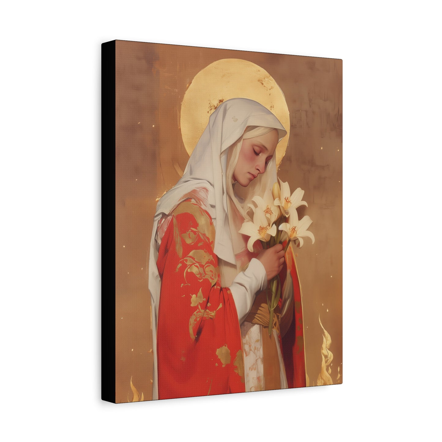 Saint Faith of Agen - Gallery Wrapped Canvas - Print - Religious Art for your Home - Catholic Art